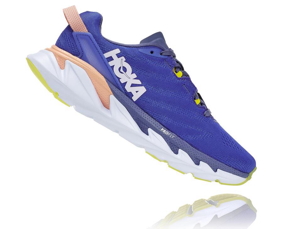 Hoka One One Koşu Ayakkabısı Kadın Mavi/Beyaz - Elevon 2 - RC3906512